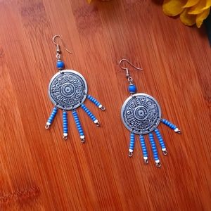 1PR Beautiful African Beaded Shield Earrings Set
